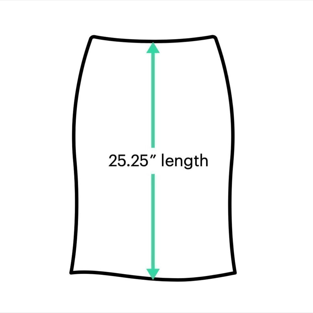 W by Worth Black Wool Pencil Skirt Size 4 - Picture 3 of 3